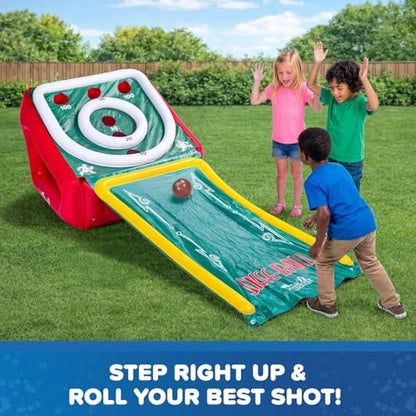 NSG Playland Inflatable Outdoor Toys, Backyard Party Carnival Game for Kids & Family, Basketball Hoop, Arcade Toss Game