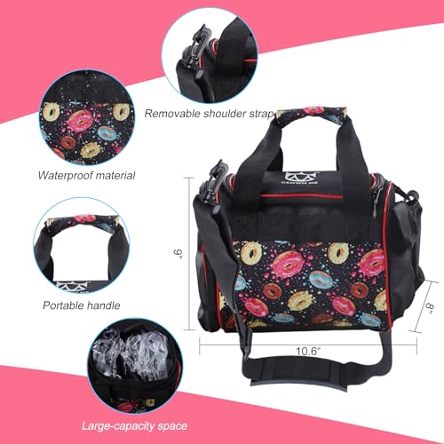 CROWN ME Disc Golf Set, Donut Starter Disc Golf Disc Set with Nice Donut Printing Bag - size: 12 Pack