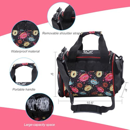 CROWN ME Disc Golf Set, Donut Starter Disc Golf Disc Set with Nice Donut Printing Bag - size: 12 Pack