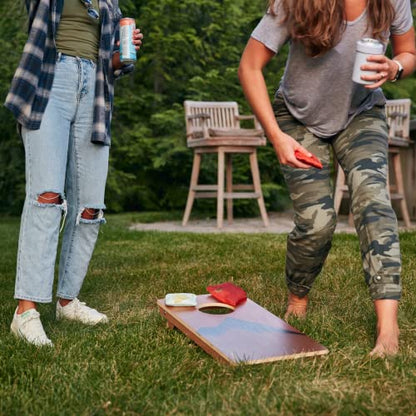Elakai National Parks Series Premium Travel Cornhole Boards with Carry Case Backpack 1x2 - color: Gidget Surf 1x2