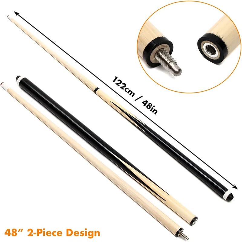 Hardwood Billiard House Cue Sticks Pool Cue - style: 48 Inch -Set 4