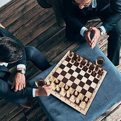 GOTHINK Wooden Chess, Checker, and Backgammon 3 in 1 Board Game Set,Classic Traditional Travel Night Toy and Game Gift Set for Kids Adults Senior Family - style: 3 in 1 Chess Set