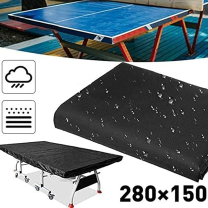 Table Tennis Table Cover, Waterproof and Dustproof Ping Pong Table Cover Breathable Polyester Protective Cover Can Be Used Indoors and Outdoors