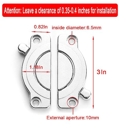 2 Pack Zinc Alloy Table Buckle Connectors, Table Board Connector Hardware Accessories Heavy Duty Zinc Alloy (with 8 Screws)