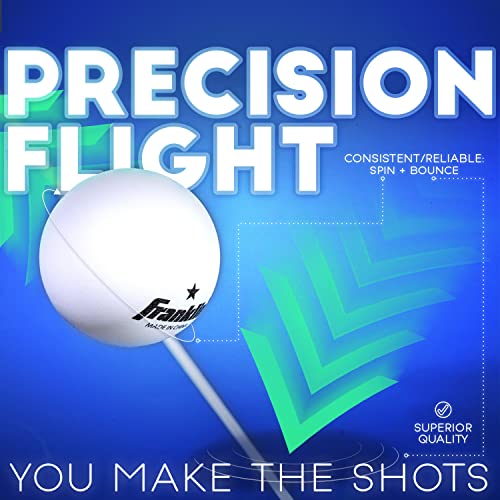 Franklin Sports Table Tennis Balls - Official Size and Weight 40mm Table Tennis Balls - One Star Professional Balls - Bulk Packs and Family Sets - style: 40 mm Pack of 6
