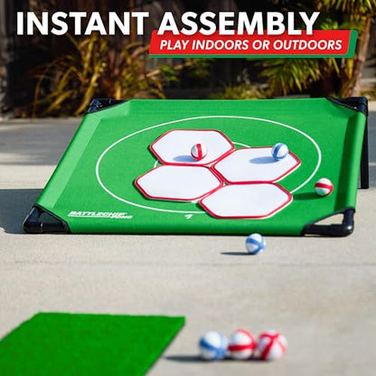 GoSports BattleChip Pong Chipping Golf Games for Adults and Families - Outdoor & Indoor Golf Game Set - Home, Backyard, Lawn, Beach, & More - style: 1 Board