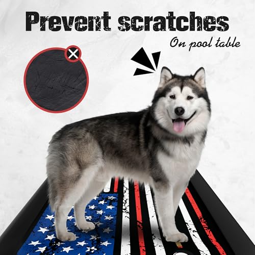 Pool Table Cover Billiard Table Covers Outdoor Leather Waterproof Pool Table Cover for Protecting Pool Table Felt 6/6.5/7/7.5/8/8.5/9 ft Fitted - color: Black