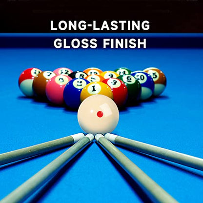 GSE Games & Sports Expert Billiard Practice Training Cue Ball, AAA-Grade PRO Cup Standard Pool Billiard Cue Ball (6 oz 2-1/4" Several Colors Available) - color: 2 Red Dots