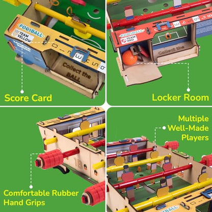 Smartivity Foosball Table Soccer Indoor Games for Kids Age 6-14 Years | Birthday Gifts for Boys & Girls | DIY STEM Educational Science Toy for Kids Age 6,7,8,9,10,11,12,13,14 Years