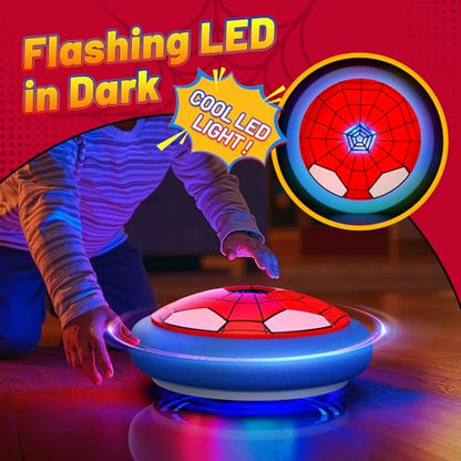 HopeRock Soccer Toys 2 Pack Hover Soccer Ball Toys Indoor Soccer Set with LED Lights, Soft Foam Bumpers, Air Floating Soccer Gifts for Kids Boys Girls Ages 3-12 - style: Style C