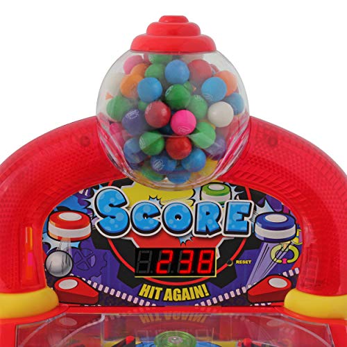 Dubble Bubble DB100P Pinball Gumball Machine - Lights - Sounds (Red)
