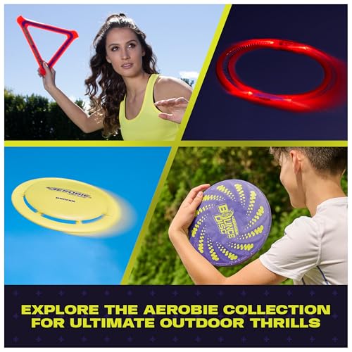 Aerobie Pro Ring Outdoor Flying Disc, Flying Ring for Kids Parties and Backyard Games, Teen Boys Gift Ideas, Kids Toys for Ages 5 & Up, Orange, 14