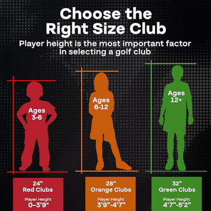 PGA Tour Tee-Up 3-Piece Set - color: Left Handed Player Height 4'7" - 5'2"