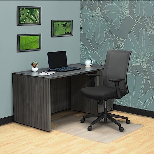 Romig Clear Hardwood Office Chair Mat (36×48″) – Anti-Slip Gripper Surface with Lip, Durable 2.2 mm Desk Chair Floor Protector - size: Hardwood Chair Mat