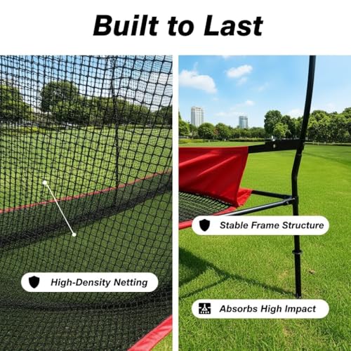 Professional Golf Practice Net - 10x8FT Large Backyard Hitting Net & Automatic Ball Return Design for Outdoor Driving Range Adults Training