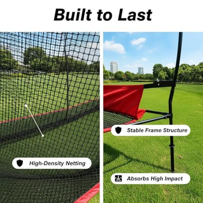 Professional Golf Practice Net - 10x8FT Large Backyard Hitting Net & Automatic Ball Return Design for Outdoor Driving Range Adults Training