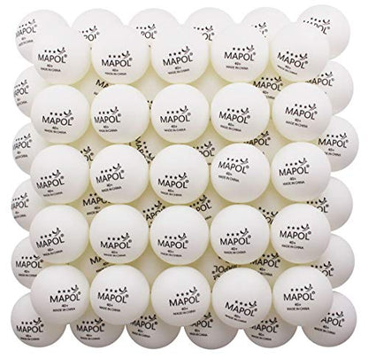 MAPOL 60/22 Count 3-Star 40+ Premium Ping Pong Balls Advanced Practice Table Tennis Ball - color: White,60-pack