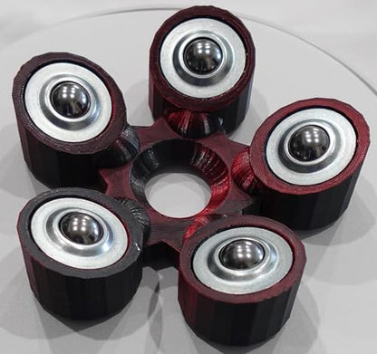 Bowling Ball Spinner - color: Red and Black