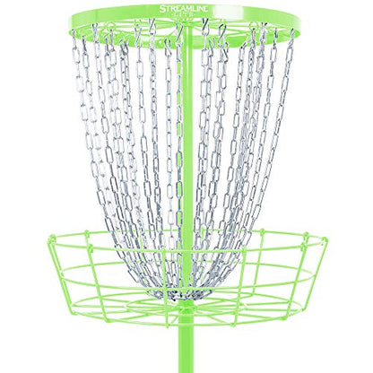 Streamline Discs Lite Disc Golf Basket - Lime