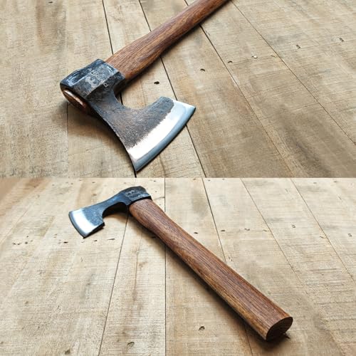 16.5" Throwing Axe, 3 Pack Throwing Axe Set with 1065 High Carbon Steel & Hickory Wood Handle, Perfect for Axe Throwing Games, Competition and Recreation, Ideal Gift for Men (Black) - color: 3 Pack Black