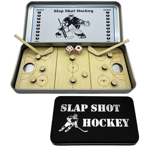 Hockey Travel Game,Tabletop Hockey Games,Hockey Board Game,Travel Game Baseball Football Knuckle Dice Table Game for Adults (Hockey) - color: Hockey