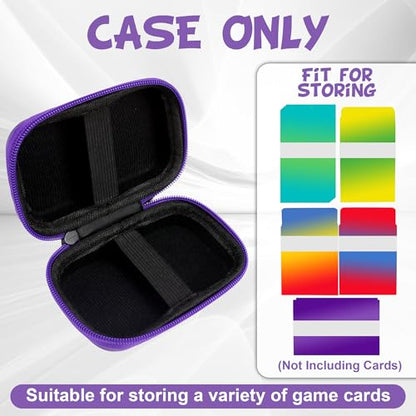 Travel Card Game Case Compatible with Card Games Set, Card Case Compatible with UNO Game Card Holder, (Not Including Cards) (Purple)