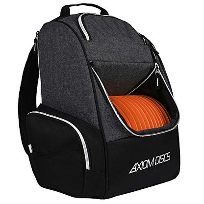 Axiom Discs Shuttle Disc Golf Backpack Bag (Choose Your Style and Color) - color: Black, style: Without Velcro Side Panel