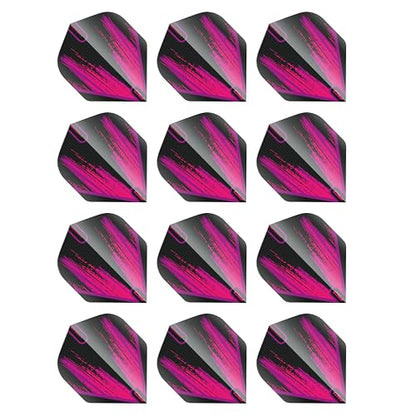RED DRAGON Hardcore Radical Dart Flights - 4 Sets Per Pack (12 Dart Flights in Total)