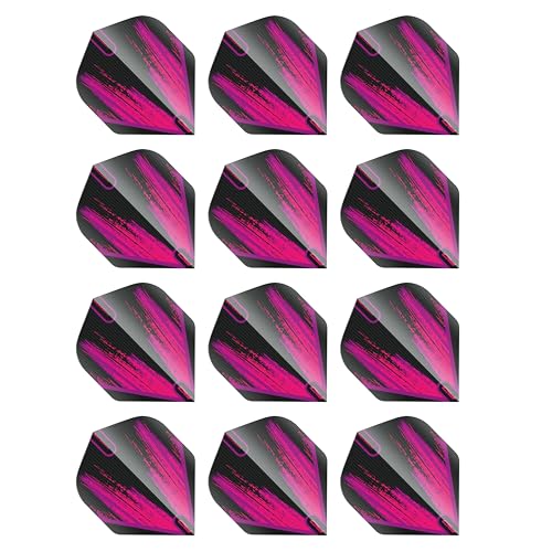 RED DRAGON Hardcore Radical Dart Flights - 4 Sets Per Pack (12 Dart Flights in Total)