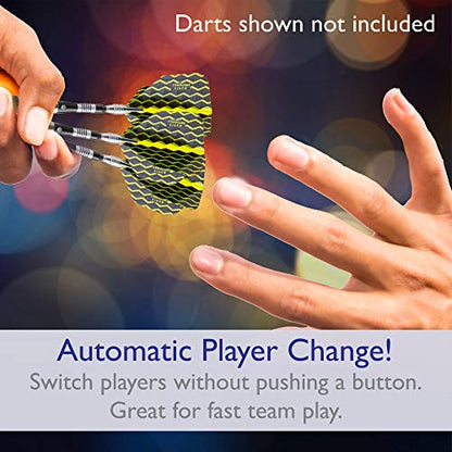Viper 787 Electronic Dartboard, Ultra Thin Spider for Increased Scoring Area, Free Floating Segments, Locking Segment Holes for Fewer Bounceouts, Automatic Scoring