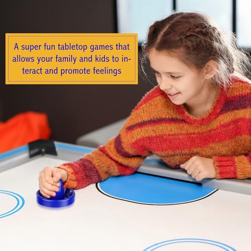 Soulchen Hockey Accessories - Pushers, Pucks & Paddles - Hockey Paddles and Goal Handles Replacement Accessories for Game Tables(4 Pushers, 12 Pucks, 4 Pads)