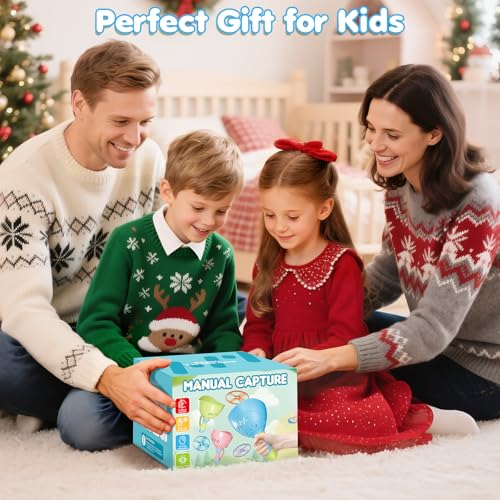 Outdoor Toys for Kids Ages 4-8, 4 Packs Flying Catching Game, Outside Manual Capture Chasing Toys for Ages 3-7, Fun Family Games for Boys Girls Ages 2 3 4 5 6