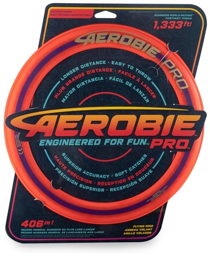 Aerobie Pro Ring Outdoor Flying Disc, 35.6cm, Orange - color: Pro Flying Ring Orange