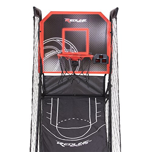 Redline Alley-Oop Single Basketball Shootout with Quick Connect Easy-to-Assemble Frame and Compact Fold-up Design for Easy Storage 26 pounds