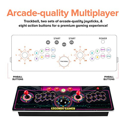 Legends Gamer Pro, Deluxe Table Top Arcade Game Machine, Home Arcade, Classic Retro Video Games, 150 Licensed Arcade & Games, Includes Action Fighting Puzzle Sports & More, WiFi Connectivity