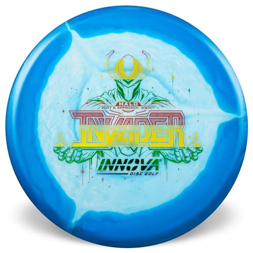 Innova Halo Star Invader Disc Golf Putter – Straight Flying Disc Golf Putter (Colors Will Vary) - size: 173-175g