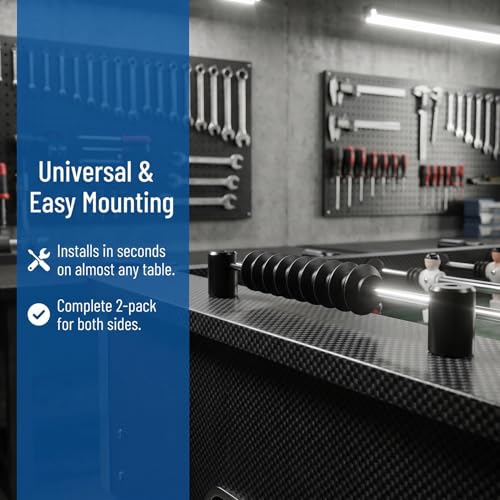 SUPVOX Foosball Score Keepers: Abacus Style Table Soccer Scoring Beads - Black Wooden Scoreboard with Metal Rods - Universal Fit for Most Football Tables