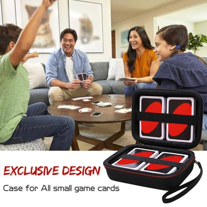 L LTGEM 300+ Card Game Case Compatible with Pokemon/UNO/Piles/Phase 10/Exploding Kittens/Five Crowns/Flip 7/SKYJO/Slingz/Survivor/Go Fish/Dutch Blitz/Monopoly Deal and Playing Card, Pink(Case Only) - color: Pink