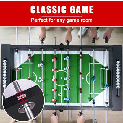 Seydrey 55" Competition Sized Foosball Table, Arcade Soccer Game for Home with Leg Levelers, Heavy-Duty Legs, Perfect for Family