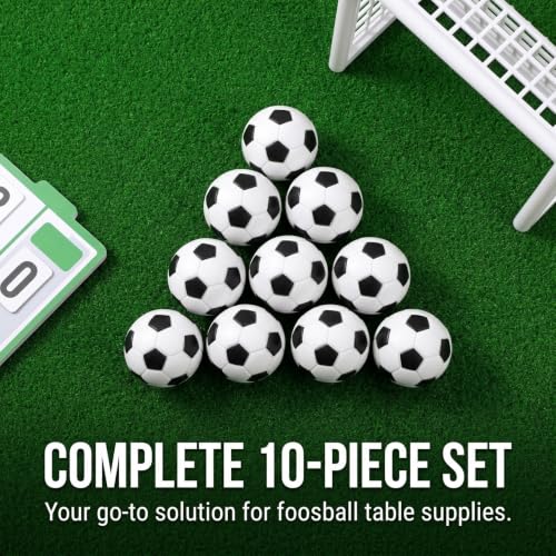 SHINEOFI 10 Pcs Table Foosball Replacement Balls, 22mm Mini Football Balls for Foosball Table Accessories, Party and Recreation Room Supplies for Kids