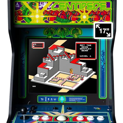 Arcade Classics - Atari Centipede Ultra Series Game Machine, 40 Games, 17" Liquid Crystal Screen - Indoor Cabinet, Retro, Gaming Console, Basement Decoration, Man Cave - style: Centipede Ultra Series