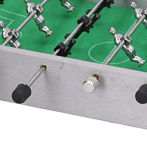 Compact Foosball Table, Tabletop Foosball Game with Aluminum Rods, Mini Football Table for Home Office Party, Portable Table Top Sports Game with Steel Balls for All Ages