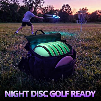 Spiral Disc Golf UV Charging Station, Fast Multi Disc Charging for Luminous Glow Discs, USB Powered Portable Night Play Accessory, Hands Free for Outdoor Practice & Tournaments