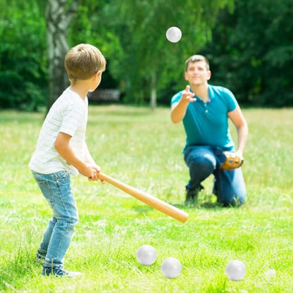 YongnKids 12 Pcs Toddler Baseball Balls Replacement T-Ball, 2.75" Plastic Baseballs with Mesh Bag Perfect for Tee-Ball Practice, Baseball Hitting & Training,Softball,Sports Theme Party Favors Gifts