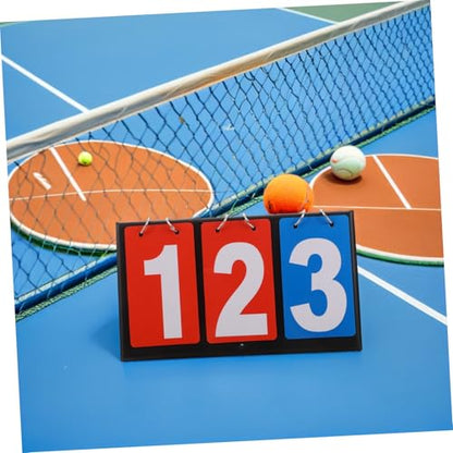 Portable Tabletop Scoreboard Flipper PVC Sports Score Keeper for Basketball Volleyball Table Tennis Billiards Lightweight with Easy Flip Design