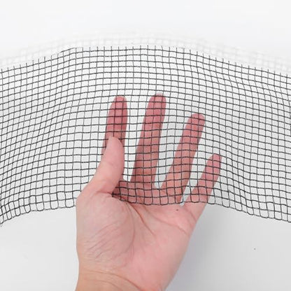Toyvian Thickened Table Tennis Net with Clamps Set Plastic Mesh Fabric Stable Telescopic Posts for Indoor Outdoor Paddle Play Firm Reinforced Stability for Casual Professional Training