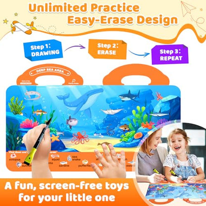 Search and Find Activity Books for Kids Ages 3-5, Toddler Toys Travel Game Busy Book for Car Airplane Road Trip, Preschool Learning Activities, Educational Seek Activity Christmas Birthday Gifts - color: Muiti