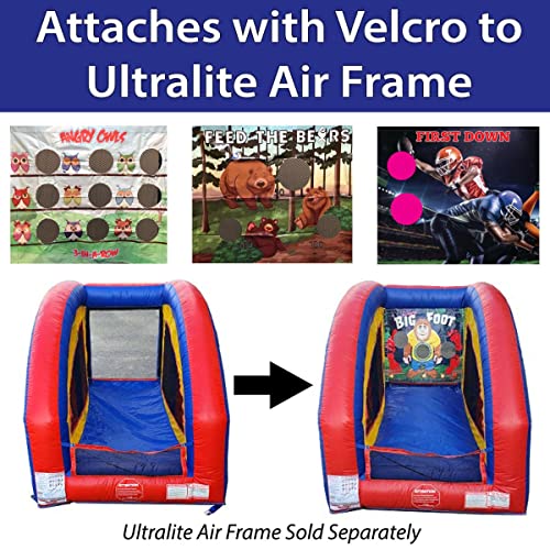 Send The Aliens Home Ultralite Sealed Air Frame Game | Ball and Bag Toss | Includes Frame, Panel, Built-in Blower, Balls, and Bag | for Backyards, Carnivals, Schools, Birthday Parties