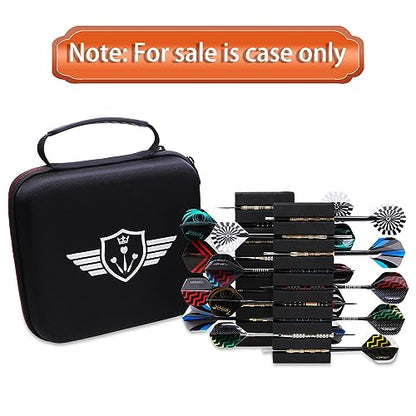 LTGEM Darts Case Compatible with All Specifications of Darts Steel Tip and Soft Tip Darts, Plastic Darts, Holds 18 Darts and Extra Accessories, Tips, Shafts and Flights(Only Case)