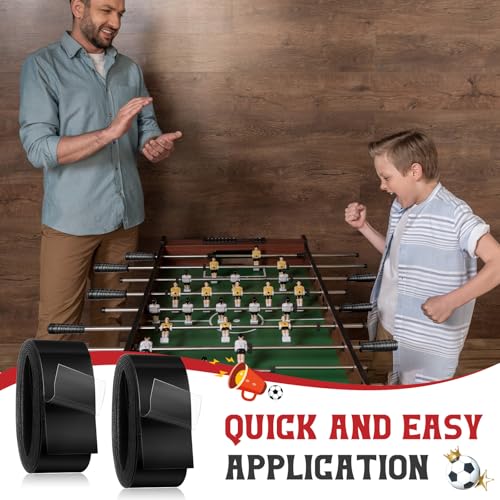 8 Pcs Foosball Wraps Foosball Table Parts Foosball Handle Grips Wraps Foosball Table Replacement Accessories with Velvety Comfort for Tournament Anti Slip and Absorbent Grip, Black
